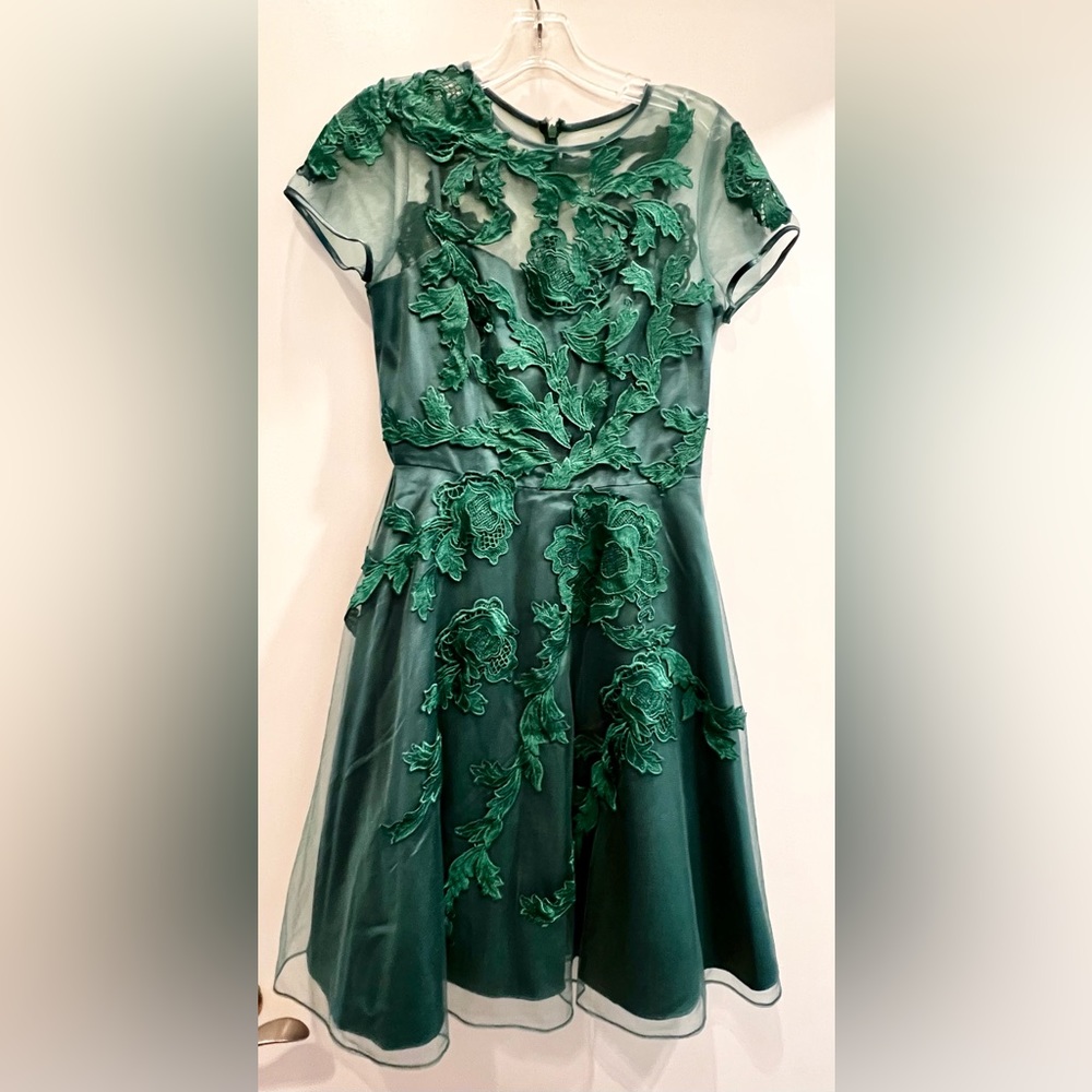 ModCloth Emerald Green Cocktail/Prom Dress 1930s-1940s Hollywood Inspired Sz XS